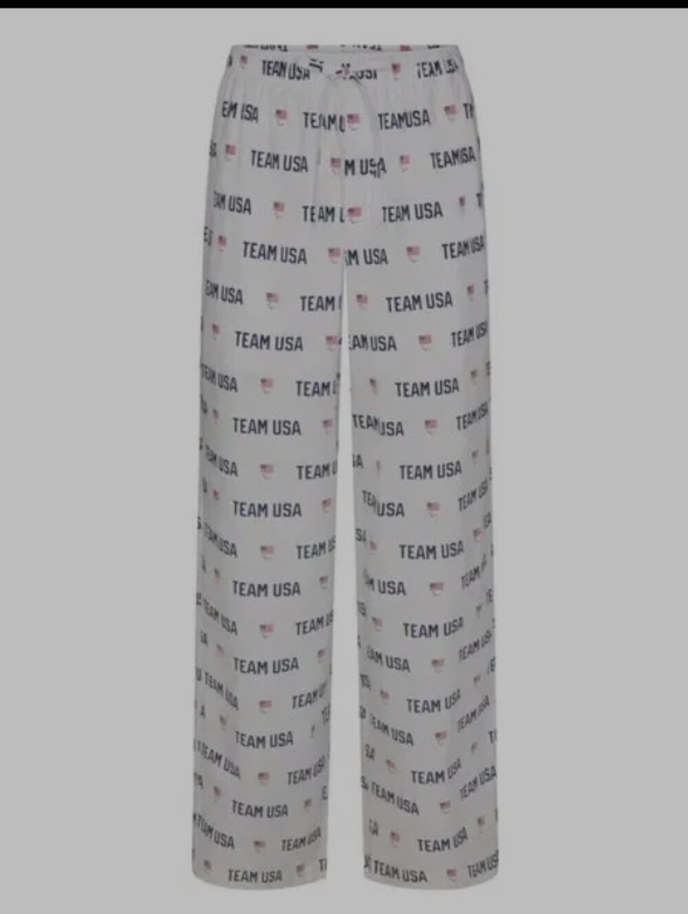 SKIMS For Team Usa Cotton Poplin Sleep Paralympic Long Pant S